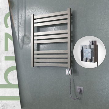  - Ibiza Electric Towel Warmer 600x780 Satine Finish Ktx4 200 W (Spiral Cable)