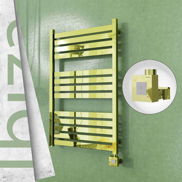 Radiva - Ibiza Elektrikli Havlupan 600x960 Altın (KTX1 Termostat) 300W