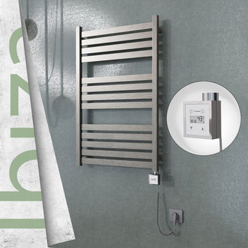 - Ibiza Electric Towel Warmer 600x960 Satine Finish Ktx3 300 W (Spiral Cable)  - Ibiza Electric Towel Warmer 600x960 Satine Finish Ktx3 300 W (Spiral Cable)