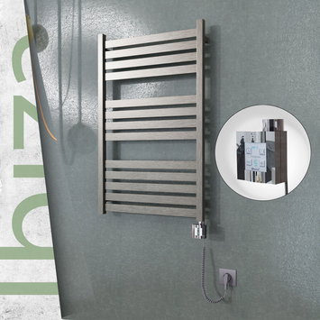 Radiva - Ibiza Electric Towel Warmer 600x960 Satine Finish Ktx4 300 W (Spiral Cable)