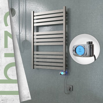 Radiva - Ibiza Sèche Serviettes Electrique 600x960 Finition peinture satiné (Thermostat Musa) 300 W