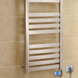 - Ibiza Stainless Steel Electric Towel Warmer 500x960 Polished Finish (Musa Thermostat) 300 W  - Ibiza Stainless Steel Electric Towel Warmer 500x960 Polished Finish (Musa Thermostat) 300 W