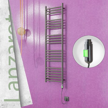 Radiva - Lanzarote Electric Towel Warmer 400x1500 Satine Finish (On/Off) 300 W