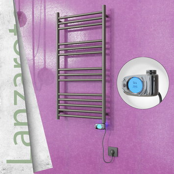 Radiva - Lanzarote Electric Towel Warmer 500x1000 Satine Finish (Musa Thermostat) 200 W