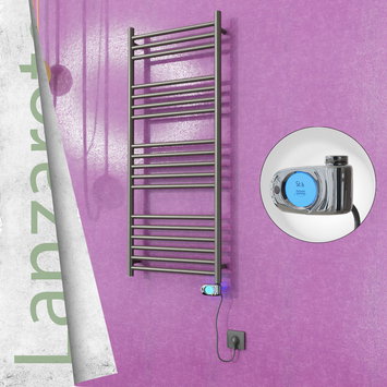 Radiva - Lanzarote Electric Towel Warmer 500x1200 Satine Finish (Musa Thermostat) 300 W