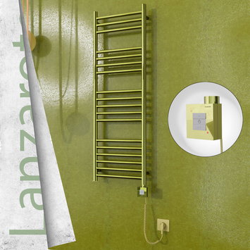 Radiva - Lanzarote Elektrikli Havlupan 400x1200 Altın (KTX1 Termostat) 300W Spiral Kablolu