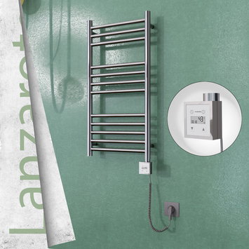 Radiva - Lanzarote Electric Towel Warmer 400x800 Mirror Finish Ktx3 200 W (Spiral Cable)