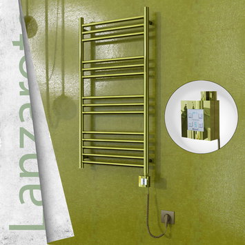 Radiva - Lanzarote Electric Towel Warmer 500x1000 Gold Ktx4 200 W (Spiral Cable)