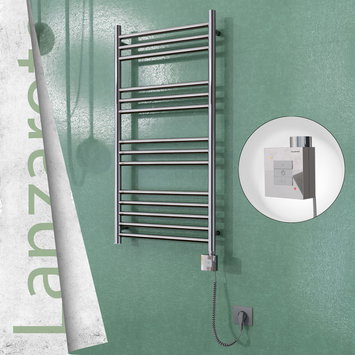 Radiva - Lanzarote Electric Towel Warmer 500x1000 Mirror Finish Ktx1 200 W (Spiral Cable)