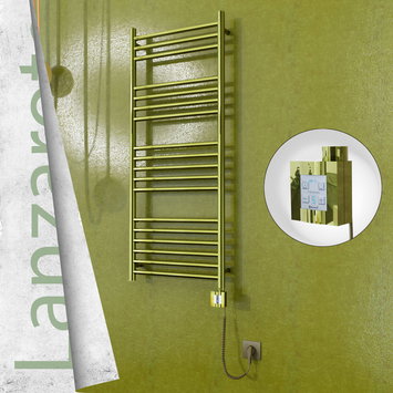 Radiva - Lanzarote Elektrikli Havlupan 500x1200 Altın (KTX4 Termostat) 300W Spiral Kablolu