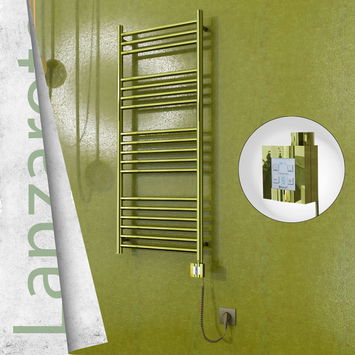  - Lanzarote Electric Towel Warmer 500x1200 Gold Ktx4 300 W (Spiral Cable)