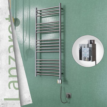 Radiva - Lanzarote Sèche Serviettes Electrique 500x1200 Finition de polissage Ktx4 300 Watt Câble en spirale