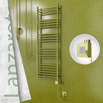 Radiva - Lanzarote Sèche Serviettes Electrique 500x1500 Or Ktx1 300 Watt Câble en spirale