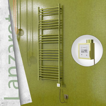 Radiva - Lanzarote Electric Towel Warmer 500x1500 Gold Ktx3 300 W (Spiral Cable)