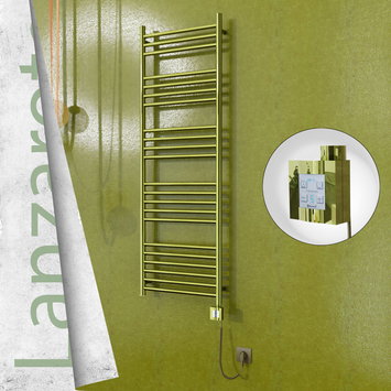 Radiva - Lanzarote Electric Towel Warmer 500x1500 Gold Ktx4 300 W (Spiral Cable)