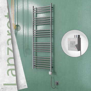  - Lanzarote Sèche Serviettes Electrique 500x1500 Finition de polissage Ktx1 300 Watt Câble en spirale