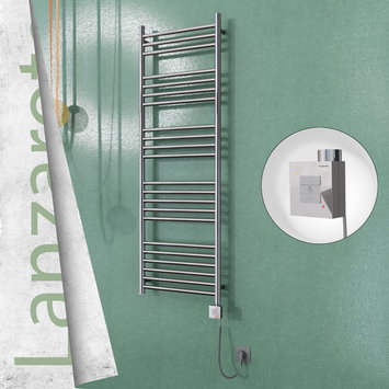 Radiva - Lanzarote Sèche Serviettes Electrique 500x1500 Finition de polissage Ktx1 300 Watt Câble en spirale
