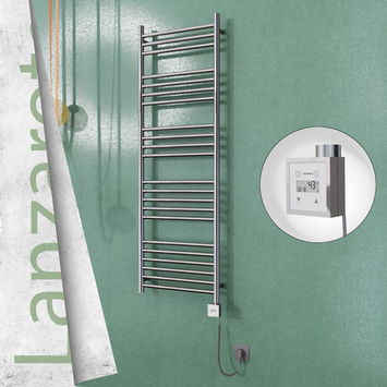 - Lanzarote Electric Towel Warmer 500x1500 Mirror Finish Ktx3 300 W (Spiral Cable)  - Lanzarote Electric Towel Warmer 500x1500 Mirror Finish Ktx3 300 W (Spiral Cable)