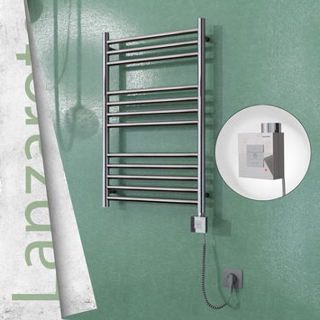  - Lanzarote Electric Towel Warmer 500x800 Mirror Finish Ktx1 200 W (Spiral Cable)