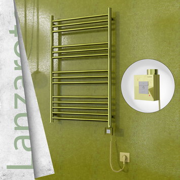 Radiva - Lanzarote Elektrikli Havlupan 600x1000 Altın (KTX1 Termostat) 300W Spiral Kablolu