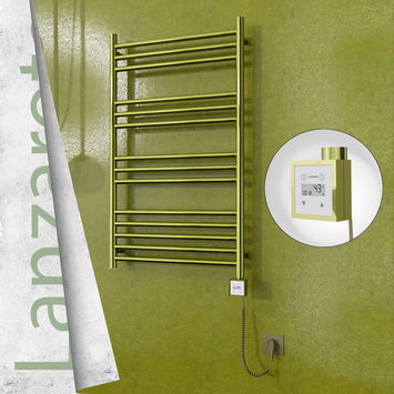  - Lanzarote Electric Towel Warmer 600x1000 Gold Ktx3 200 W (Spiral Cable)