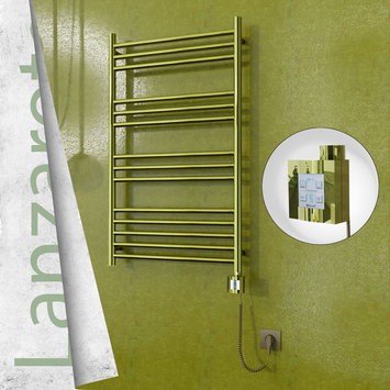 Radiva - Lanzarote Electric Towel Warmer 600x1000 Gold Ktx4 200 W (Spiral Cable)