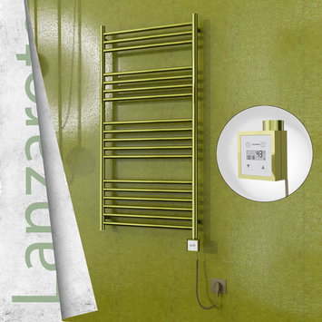 Radiva - Lanzarote Electric Towel Warmer 600x1200 Gold Ktx3 300 W (Spiral Cable)