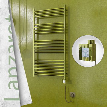  - Lanzarote Electric Towel Warmer 600x1200 Gold Ktx4 300 W (Spiral Cable)