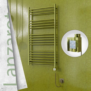 Radiva - Lanzarote Electric Towel Warmer 600x1200 Gold Ktx4 300 W (Spiral Cable)