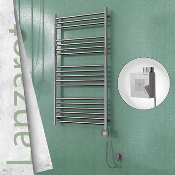  - Lanzarote Electric Towel Warmer 600x1200 Mirror Finish Ktx1 300 W (Spiral Cable)