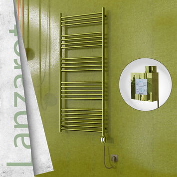  - Lanzarote Electric Towel Warmer 600x1500 Gold Ktx4 300 W (Spiral Cable)