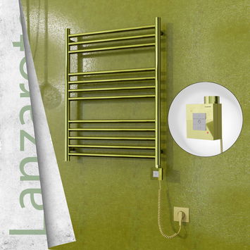  - Lanzarote Electric Towel Warmer 600x800 Gold Ktx1 200 W (Spiral Cable)