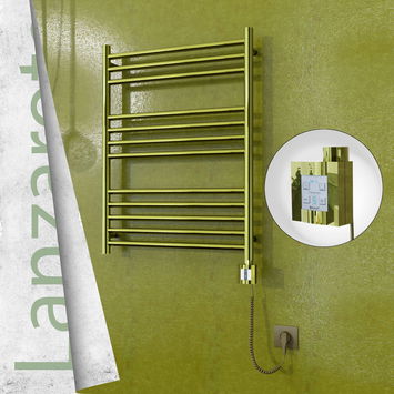  - Lanzarote Electric Towel Warmer 600x800 Gold Ktx4 200 W (Spiral Cable)