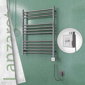  - Lanzarote Electric Towel Warmer 600x800 Mirror Finish Ktx3 200 W (Spiral Cable)