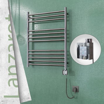  - Lanzarote Electric Towel Warmer 600x800 Mirror Finish Ktx4 200 W (Spiral Cable)