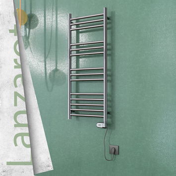 - Lanzarote Stainless Steel Electric Towel Warmer 400x1000 Polished Finish (Thesis Thermostat) 200 W  - Lanzarote Stainless Steel Electric Towel Warmer 400x1000 Polished Finish (Thesis Thermostat) 200 W