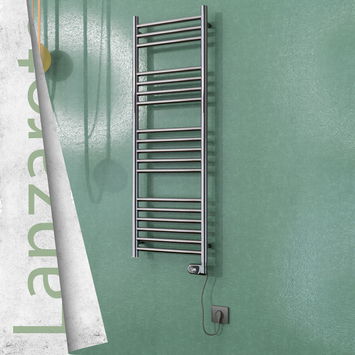 - Lanzarote Stainless Steel Electric Towel Warmer 400x1200 Polished Finish (Thesis Thermostat) 200 W  - Lanzarote Stainless Steel Electric Towel Warmer 400x1200 Polished Finish (Thesis Thermostat) 200 W