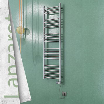 - Lanzarote Stainless Steel Electric Towel Warmer 400x1500 Polished Finish (Thesis Thermostat) 300 W  - Lanzarote Stainless Steel Electric Towel Warmer 400x1500 Polished Finish (Thesis Thermostat) 300 W