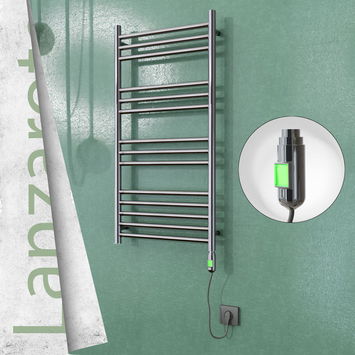  - Lanzarote Stainless Steel Electric Towel Warmer 500x1000 Polished Finish (On/Off) 200 W