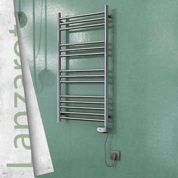 Radiva - Lanzarote Stainless Steel Electric Towel Warmer 500x1000 Polished Finish (Thesis Thermostat) 200 W