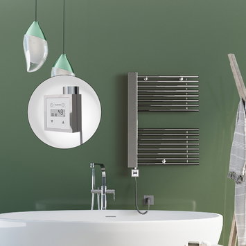 Radiva - Male Electric Towel Warmer 600x800 Chrome Ktx3 300 W