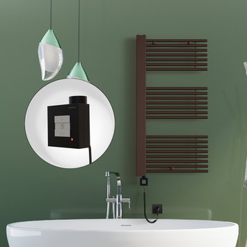 Radiva - MALE Elektrikli Havlupan 600x1190 Bakır Eskitme (KTX1 Termostat) 600W