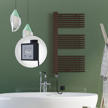  - Male Electric Towel Warmer 600x1190 Antique Copper Ktx3 300 W