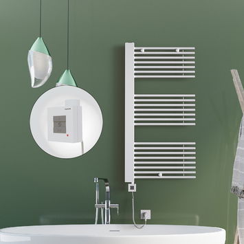 Radiva - Male Electric Towel Warmer 600x1190 White Ktx1 600 W