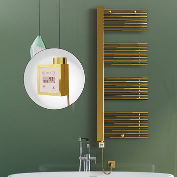 Radiva - Male Electric Towel Warmer 600x1600 Gold Ktx3 600 W