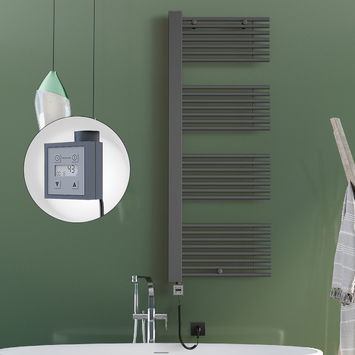 Radiva - Male Sèche Serviettes Electrique 600x1600 Anthracite Ktx3 1000 W