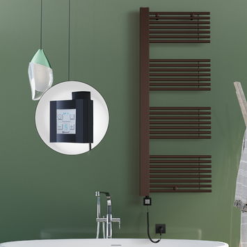  - Male Sèche Serviettes Electrique 600x1600 Antique Cuivre Ktx4 600 Watt Câble en spirale