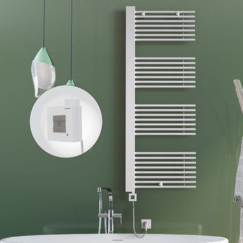 Radiva - Male Sèche Serviettes Electrique 600x1600 Blanc Ktx1 1000 Watt