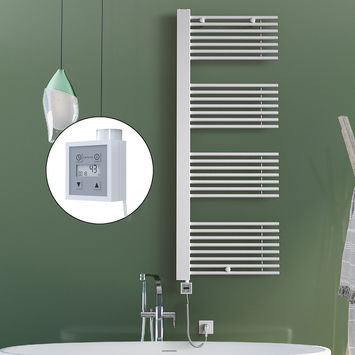 Radiva - Male Sèche Serviettes Electrique 600x1600 Blanc Ktx3 1000 W