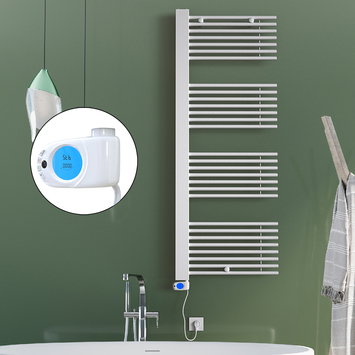Radiva - Male Elektrikli Havlupan 600x1600 Beyaz (Musa Termostat) 900W